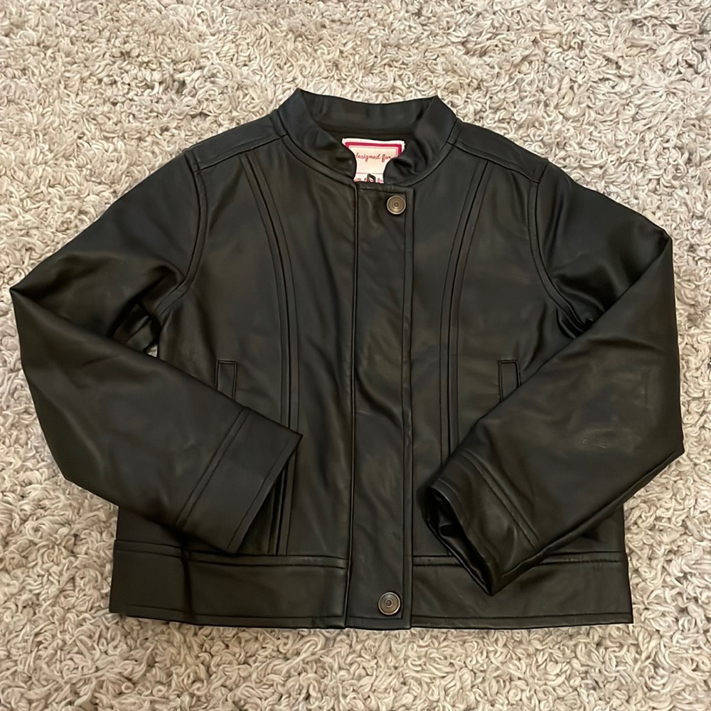 2017 Gymboree “Tails of the City” Faux-Leather Jacket, Size XS(4)